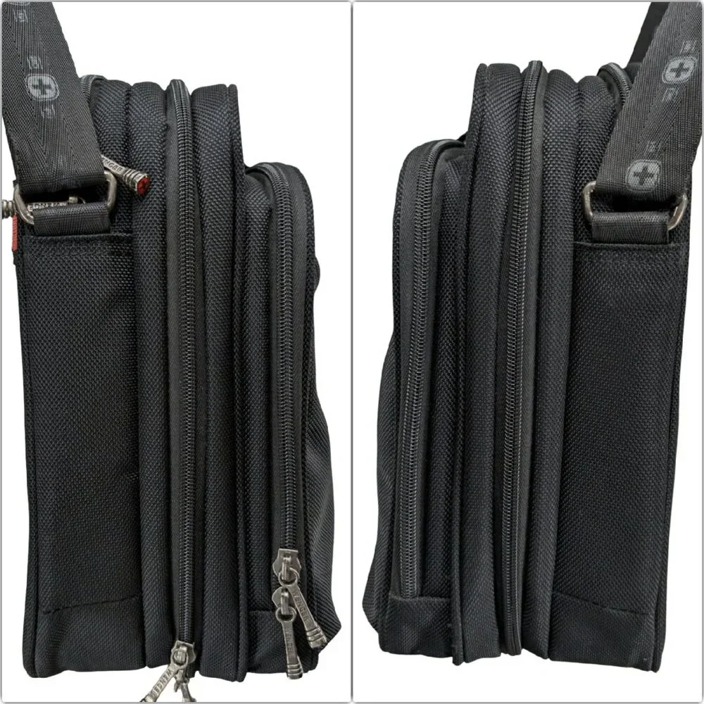Wenger Swiss Gear The Legacy Laptop Briefcase Travel Bag Black Travel Crossbody
